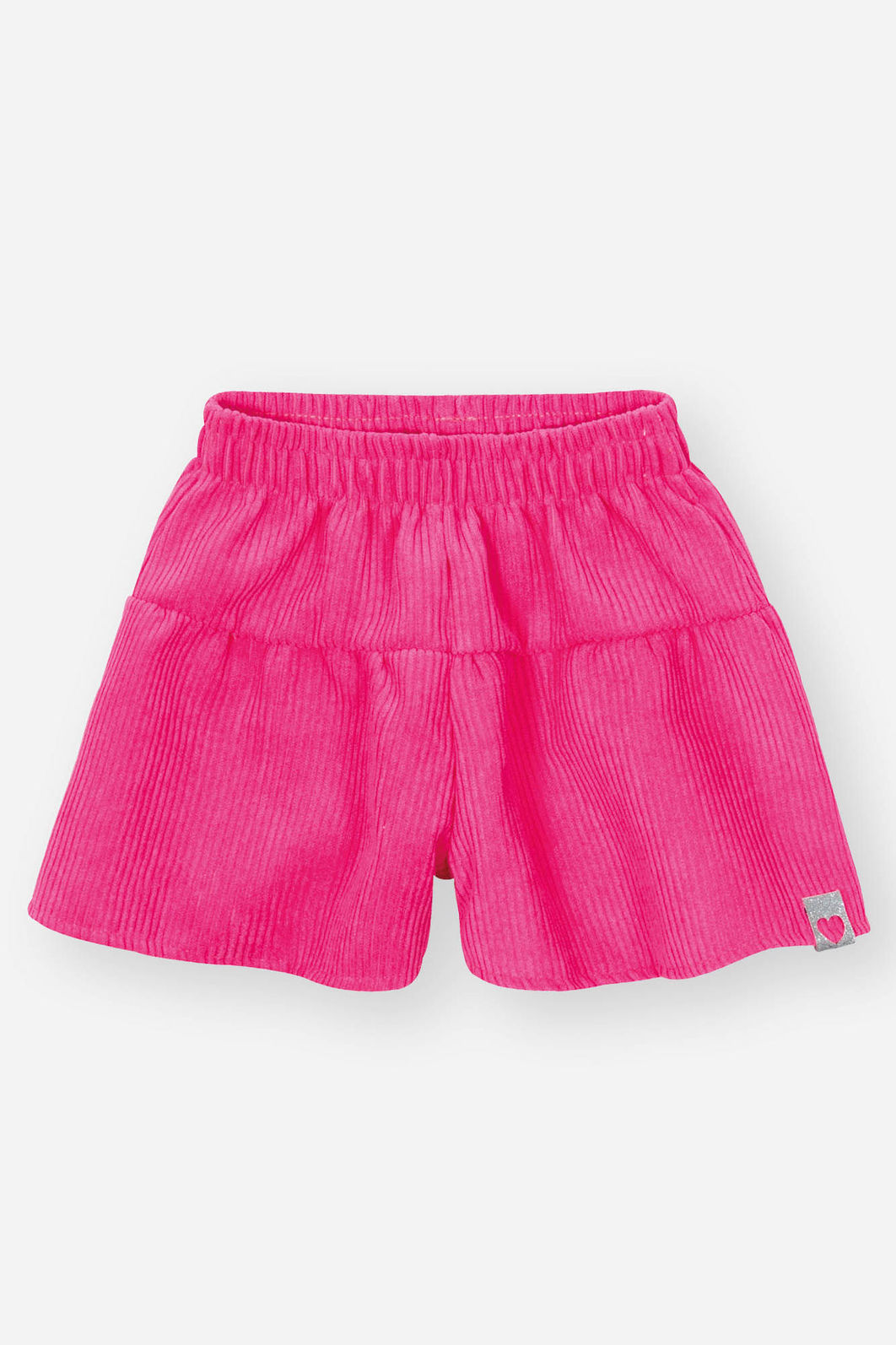 Conjunto Bebê Menina Blusa Pompom E Short Rosa Neon Mundo Cinti
