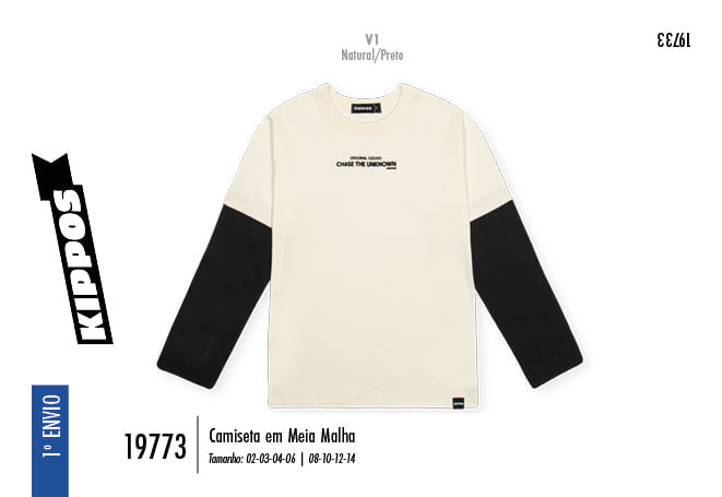 Camiseta Infantil Manga Longa em Meia Malha – Peça Confortável para Look de Inverno em Camadas