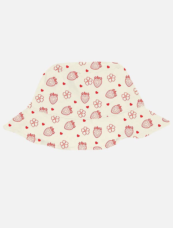 Conjunto Infantil Menina Tutti-Frutti Blusa; Short E Bucket Natural Mundo Cinti