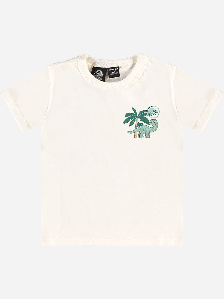 Conjunto Bebê Menino Jurassic World Camiseta Braquiossauro e Bermuda Verde Conjunto Bebê Menino Jurassic World Camiseta Braquiossauro e Bermuda Verde