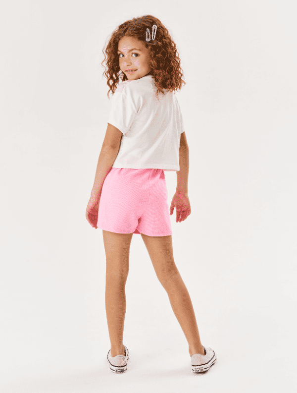 CONJ BLUSA E SHORTS BRANCO/AZ LITORAL