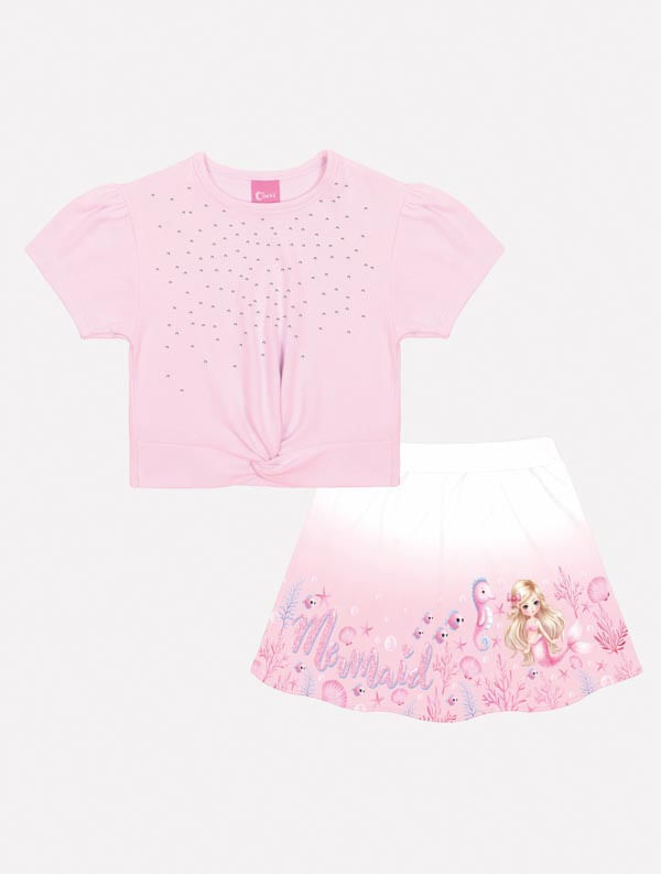 CONJ BLUSA E SHORTS/SAIA RS PLIE/RS PLIE