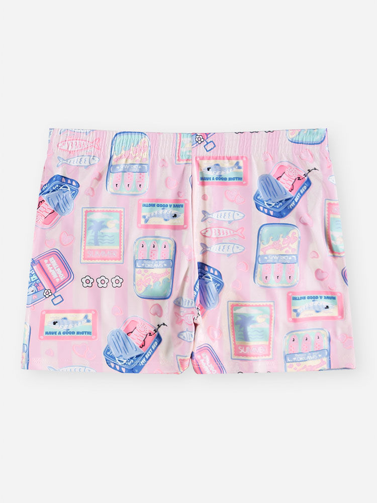 Conjunto Infantil Menina Pijama Beauty com Scrunchie