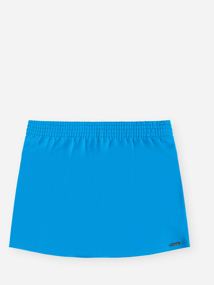 Conjunto Infantil Menina Cropped e Regata e Saia-Short Estampa Cachorrinhos