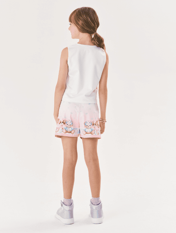 CONJ BLUSA E SHORTS NATURAL/RS IOGURTE