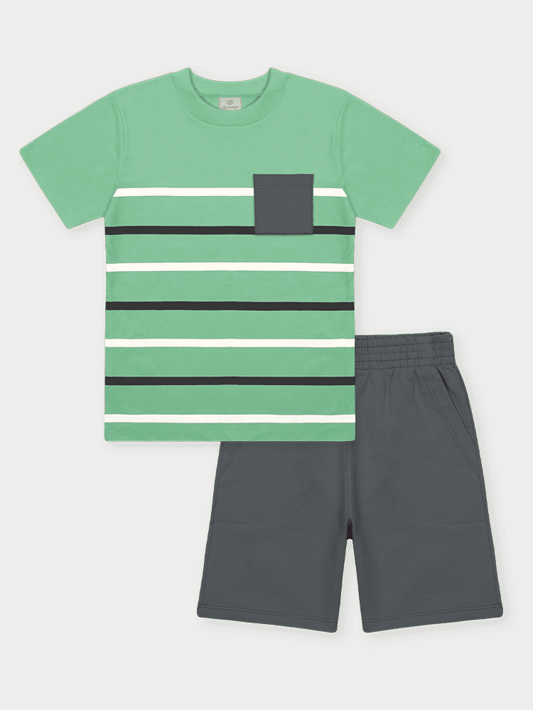 CONJ CAMISETA E BERMUDA VD AFETO/CZ CHUMB S
