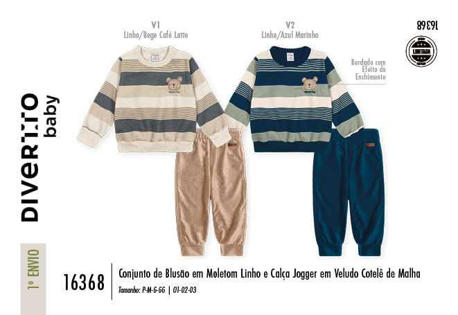 Conjunto Infantil Moletom Listrado com Calça em Veludo – Look de Inverno Quentinho e Sofisticado Conjunto Infantil Moletom Listrado com Calça em Veludo – Look de Inverno Quentinho e Sofisticado