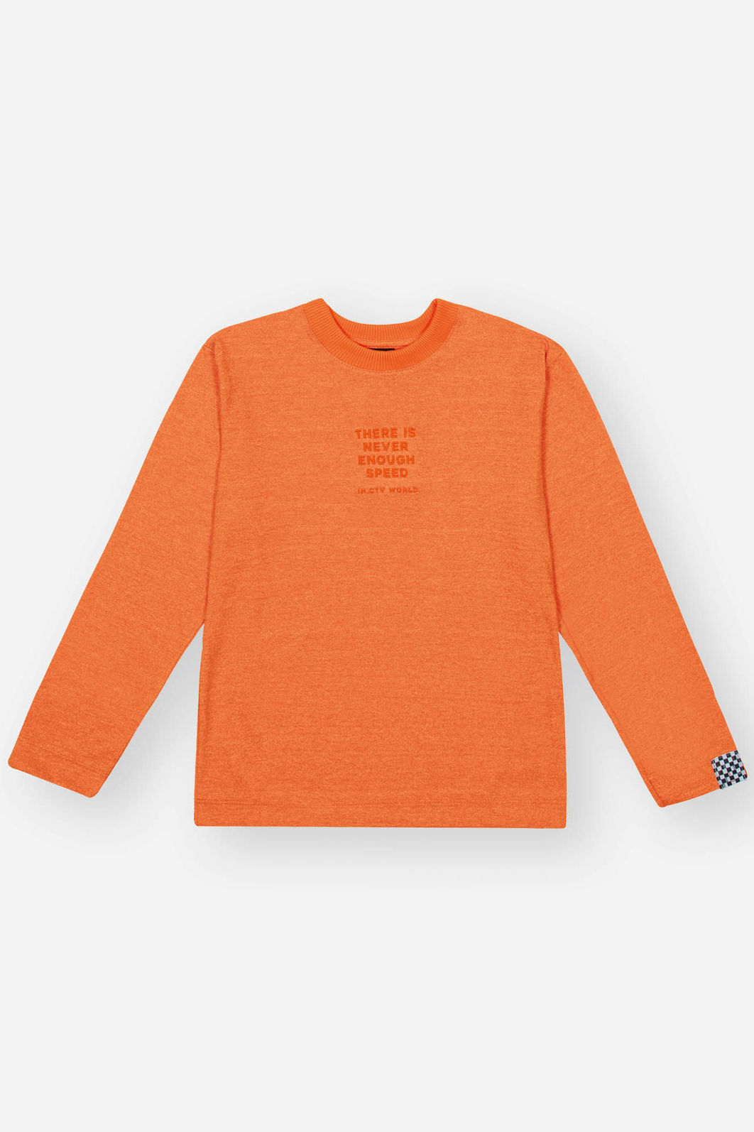 Camiseta Infantil Menino Speed Bordado Laranja CTV