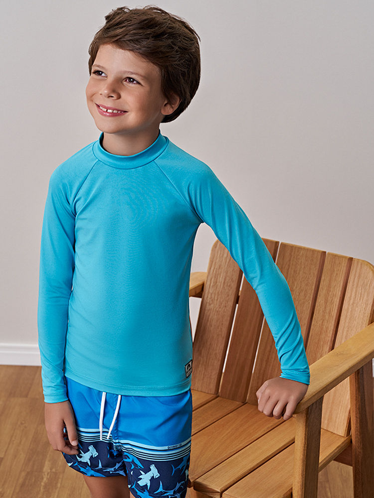 Boardshort Infantil Listrado com Cordão