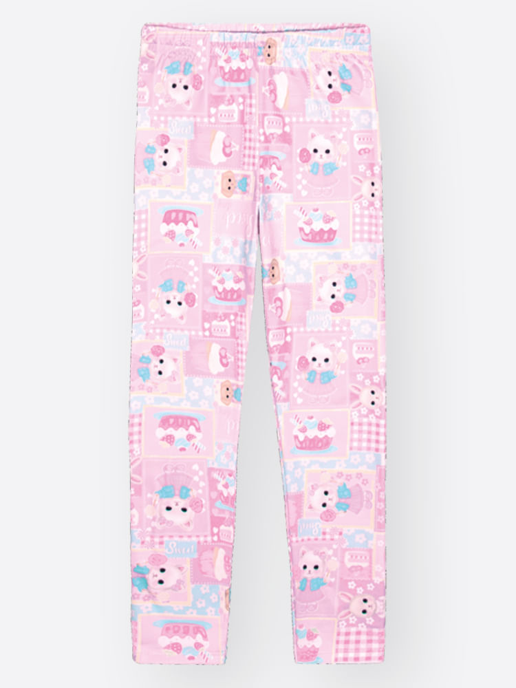 Conjunto Menina FEEL GREAT Patchwork Mundo Cinti