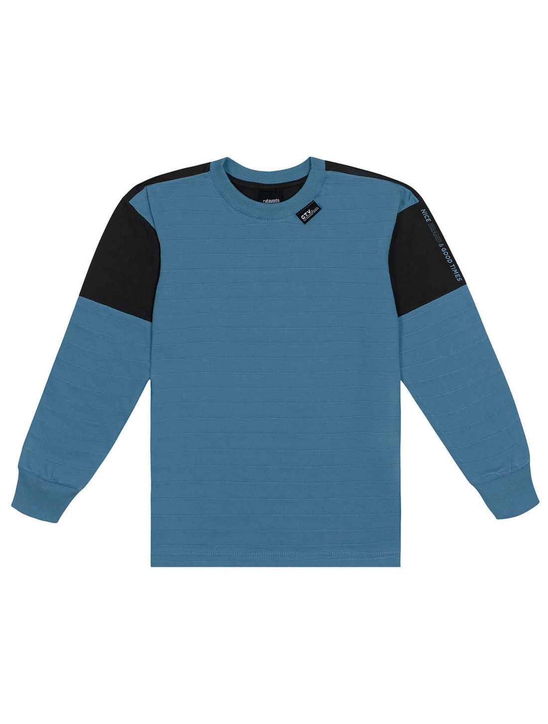 CAMISETA MANGA LONGA AZ OXIGENIO/PRETO