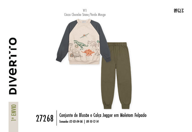Conjunto Infantil Menino Dinosaur Explorer Divertto