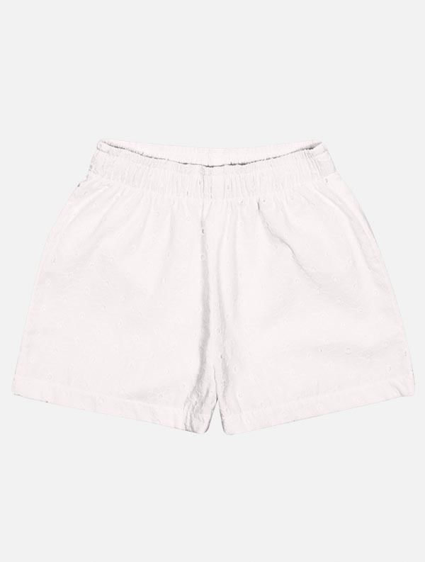 CONJ BLUSA E SHORTS OFF WHITE