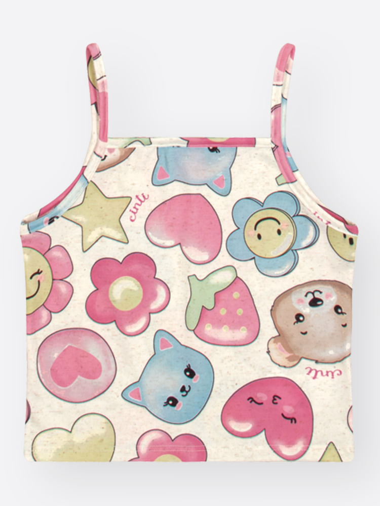 Conjunto Menina Jardim de Sorrisos Mundo Cinti