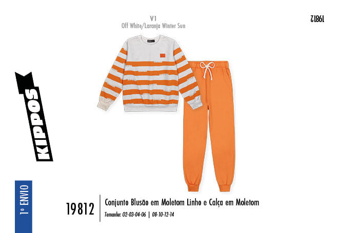 Conjunto Infantil Menino Listrado Kippos