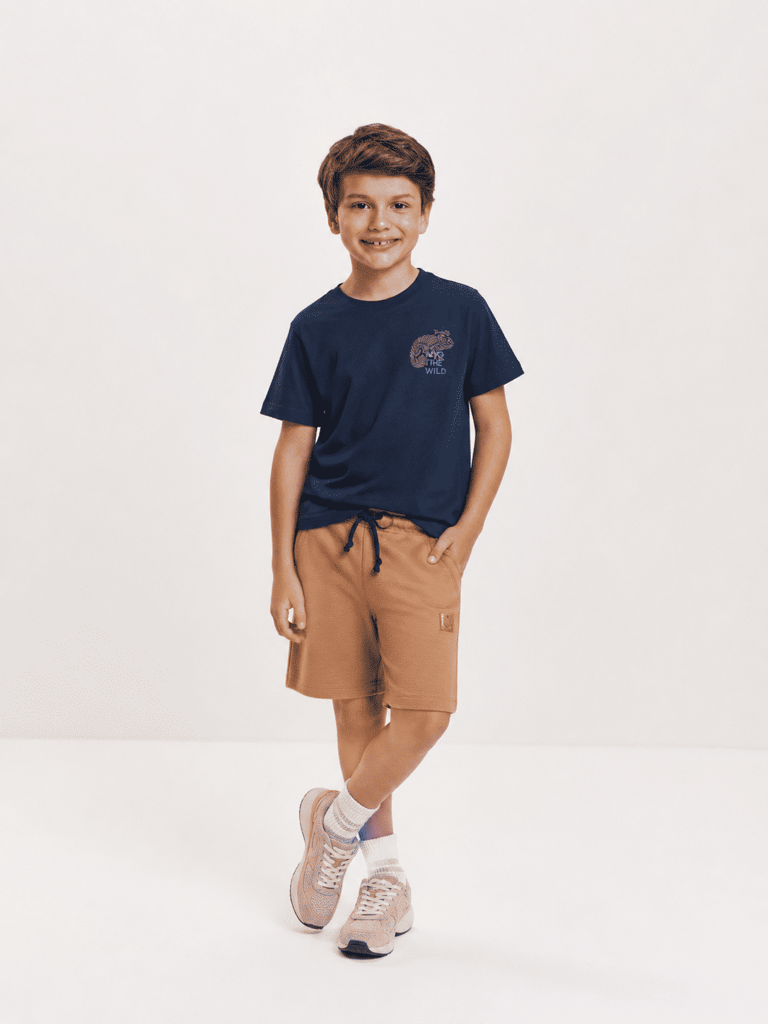 Conjunto Infantil Camaleão com Camiseta e Bermuda Belga