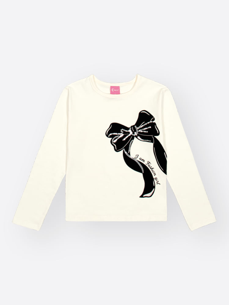 Conjunto Infantil Menina Laço Bordado Mundo Cinti