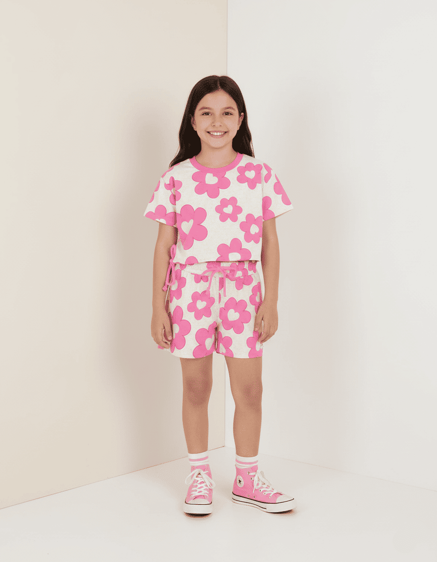 CONJ BLUSA E SHORTS RS CINTI/RS CINTI