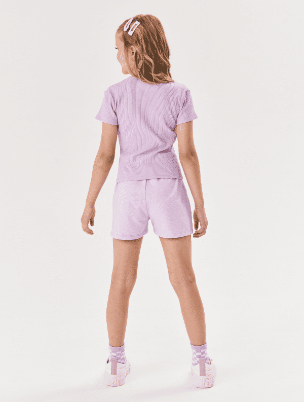 Blusa Básica Infantil Menina Canelado Natural Cinti Blusa Básica Infantil Menina Canelado Natural Cinti