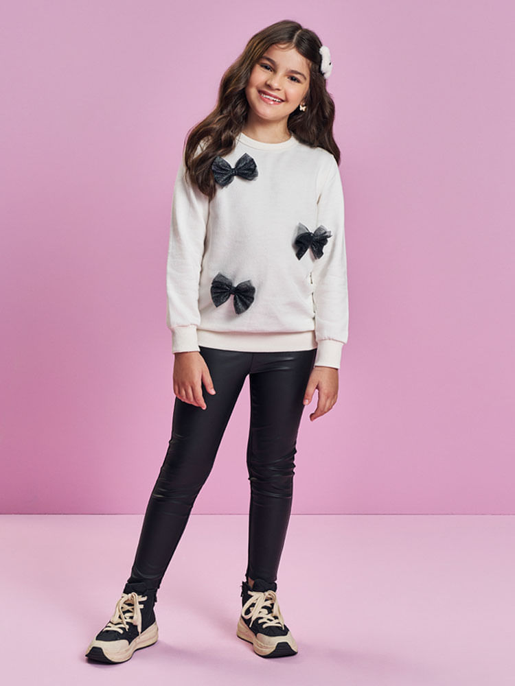 Conjunto Infantil Menina Laços de Tule Mundo Cinti Conjunto Infantil Menina Laços de Tule Mundo Cinti