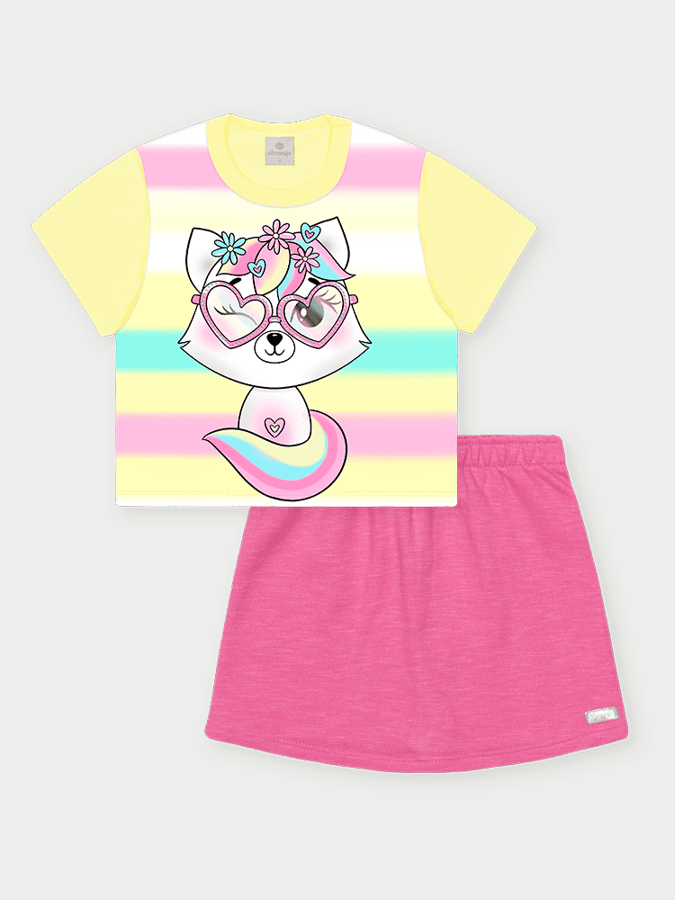 CONJ BLUSA E SHORTS/SAIA AM VAGALU/RS PERSA