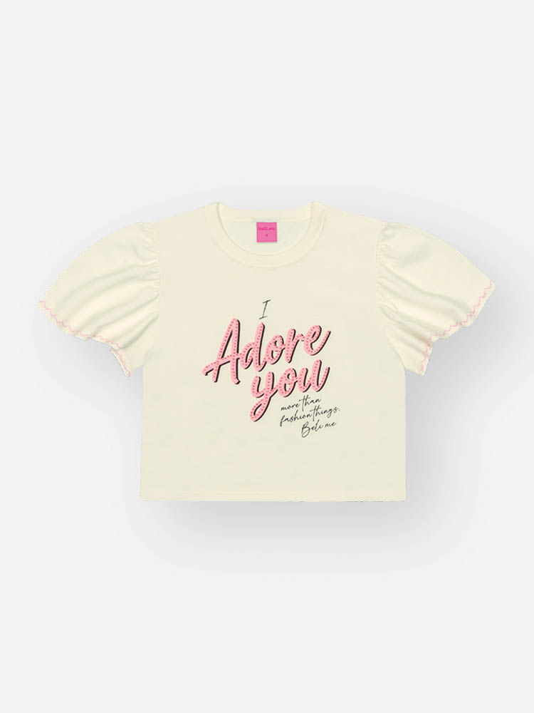 Conjunto Menina Adore You Rosa Beli.me