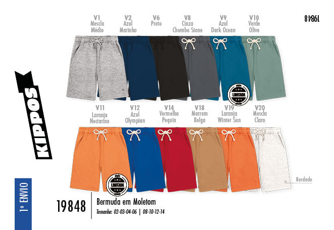 Bermuda Moletom Infantil Menino Kippos Bermuda Moletom Infantil Menino Kippos