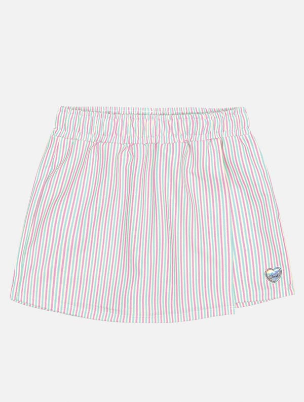 CONJ BLUSA,SHORTS/SAIA E BOLSA ROSA/VERDE/VERDE