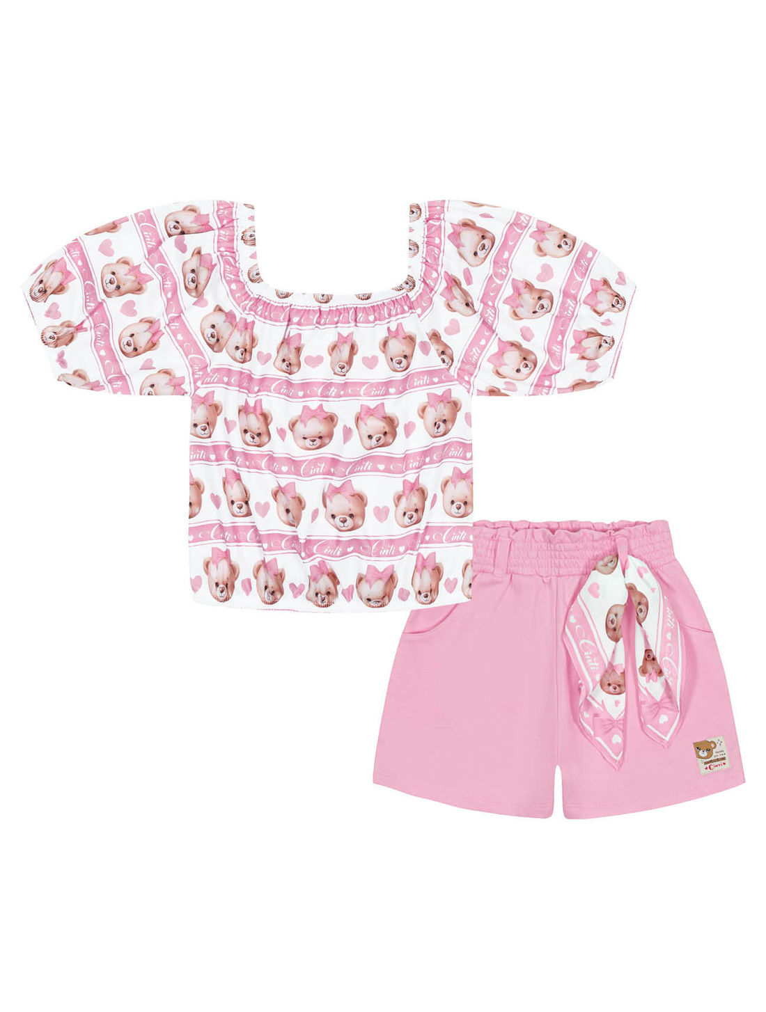 CONJ BLUSA E SHORTS RS IOGURTE/RS IOGURT