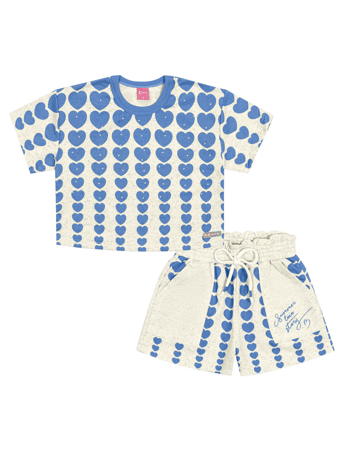 CONJ BLUSA E SHORTS AZ HORTENSIA/AZ HORT