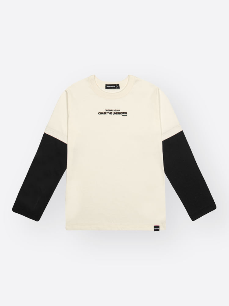 Camiseta Infantil Manga Longa em Meia Malha – Peça Confortável para Look de Inverno em Camadas