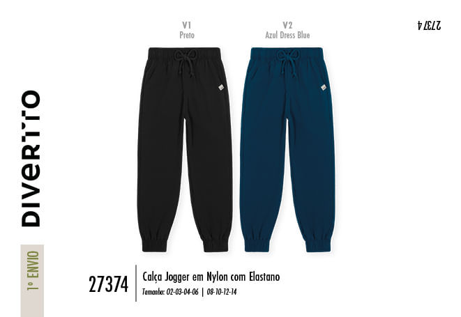Calça Jogger Infantil Menino Harbor Divertto
