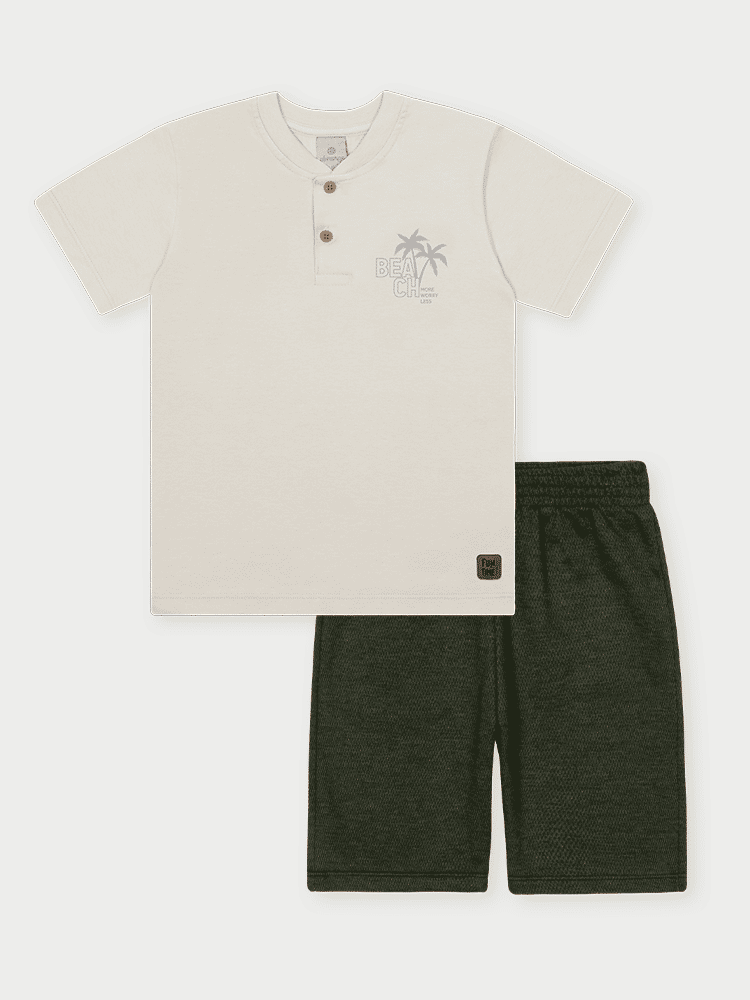 CONJ CAMISETA E BERMUDA CZ GELO L/VD MUSGO