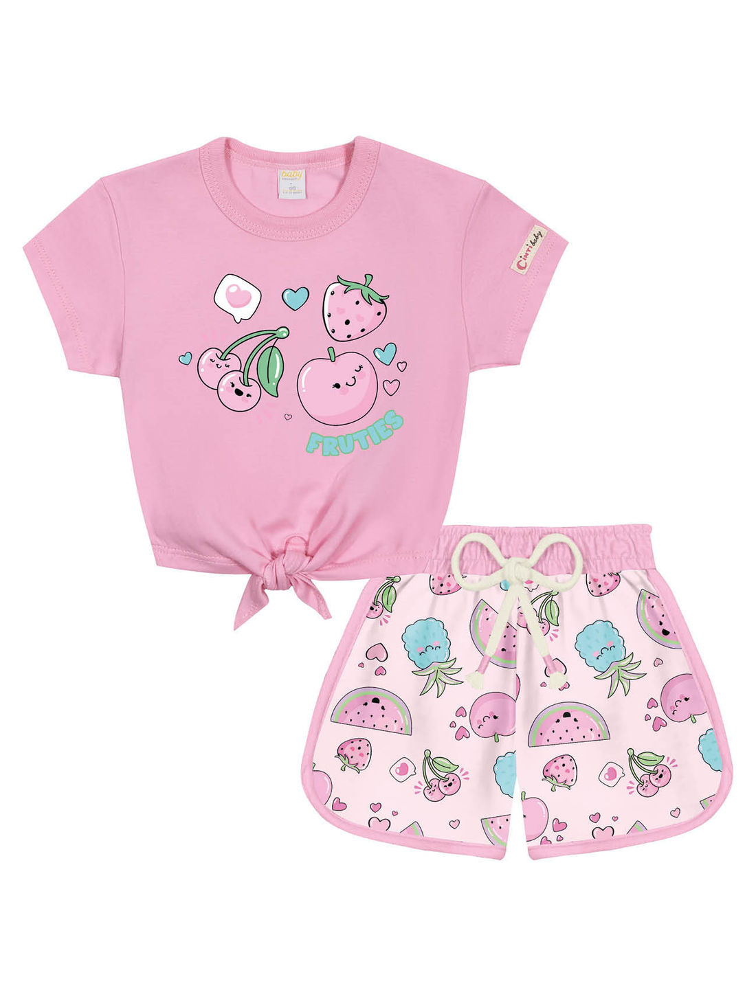 CONJ BLUSA E SHORTS RS IOGURT/RS IOGURTE