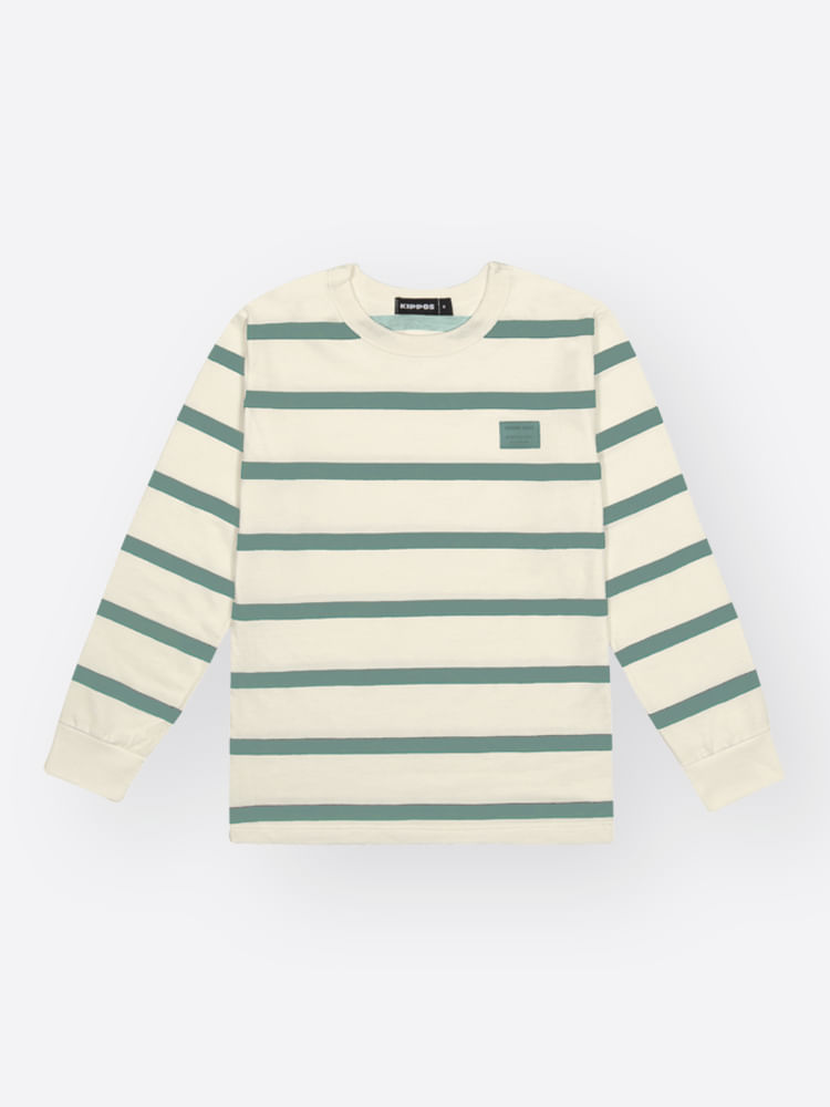 Camiseta Manga Longa Infantil MCamiseta Infantil Listrada Manga Longa – Básico Estiloso para Look de Inverno Confortávelenino Listrada Kippos