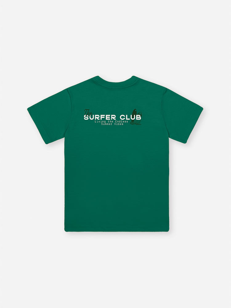Camiseta Infantil Surfer Club com Estampa nas Costas Natural Camiseta Infantil Surfer Club com Estampa nas Costas Natural