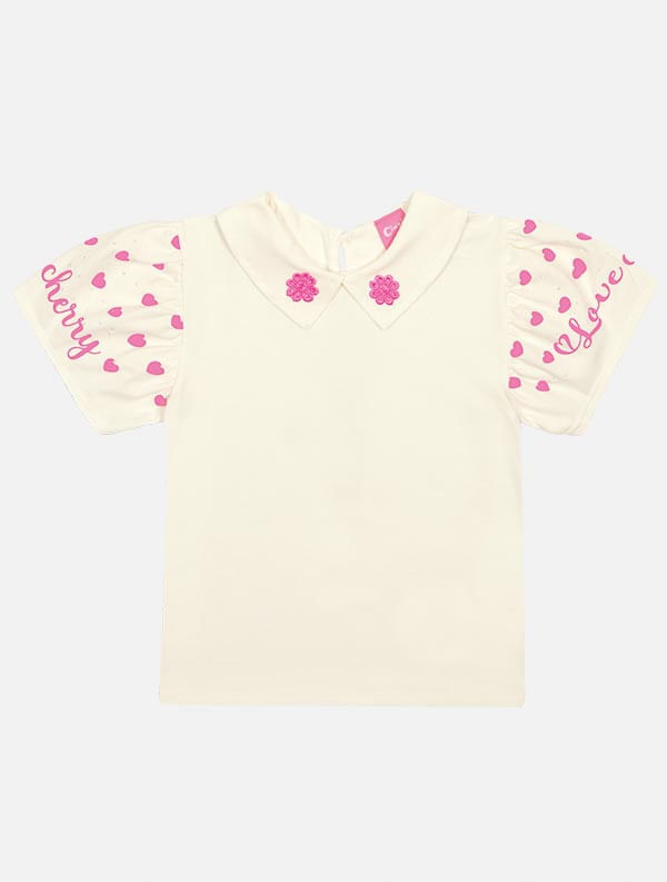 Conjunto Infantil Menina Blusa E Short-Saia Tutti-Frutti Rosa Mundo Cinti