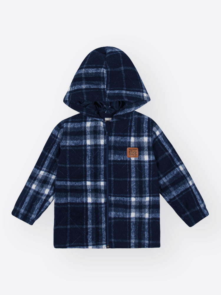 Jaqueta Oversized Bebê Menino em Flanela Divertto
