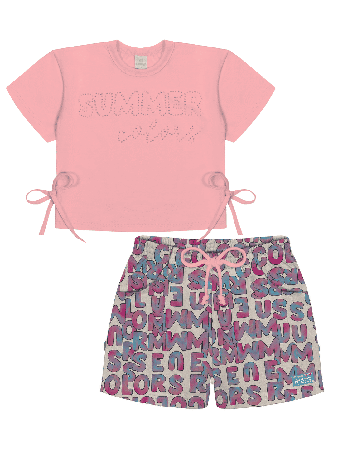 CONJ BLUSA E SHORTS RS NEON/LL LIBERTY