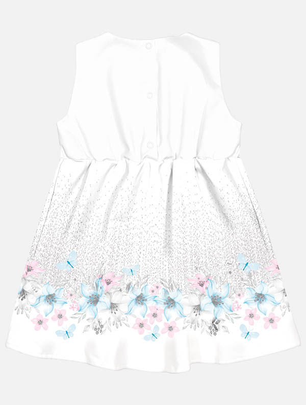 VESTIDO OFF WHITE/PRATA