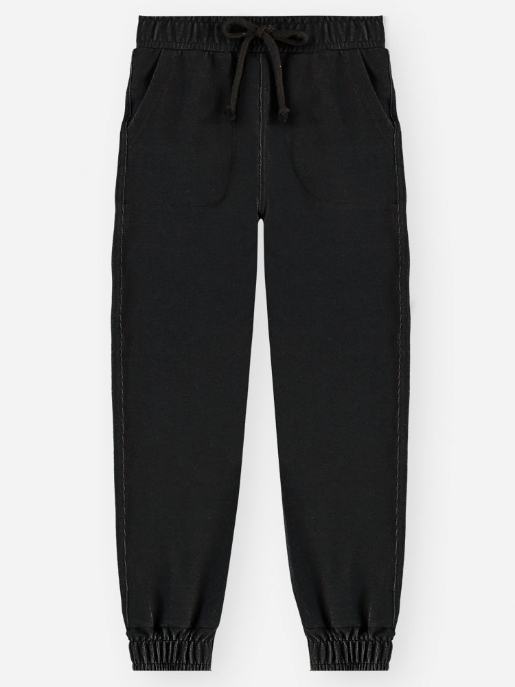 Calça Menino Jogger em Molecotton Preto