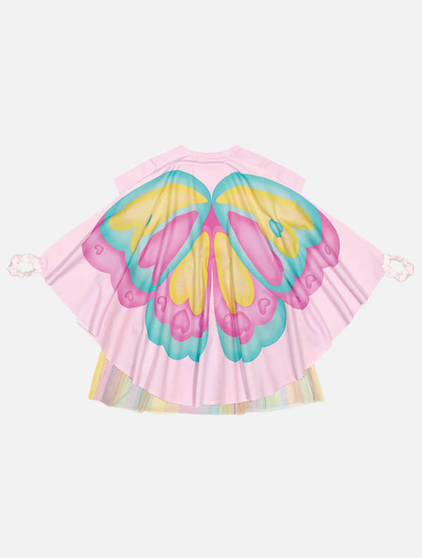 Fantasia Bebê Menina De Borboleta Com Capa Rosa Mundo Cinti