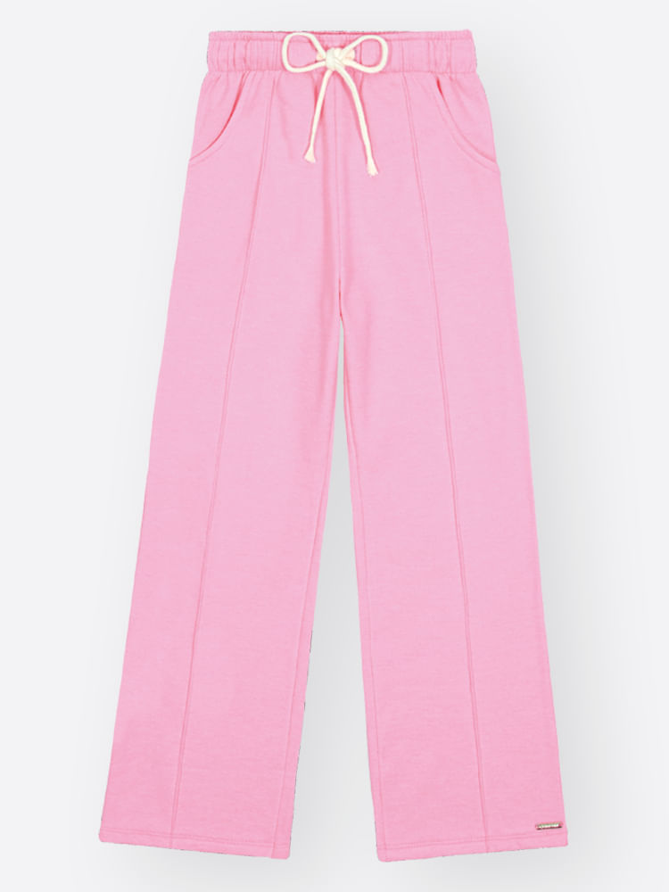 Calça Infantil Moletom Wide Leg Estilo Moderno e Conforto Premium