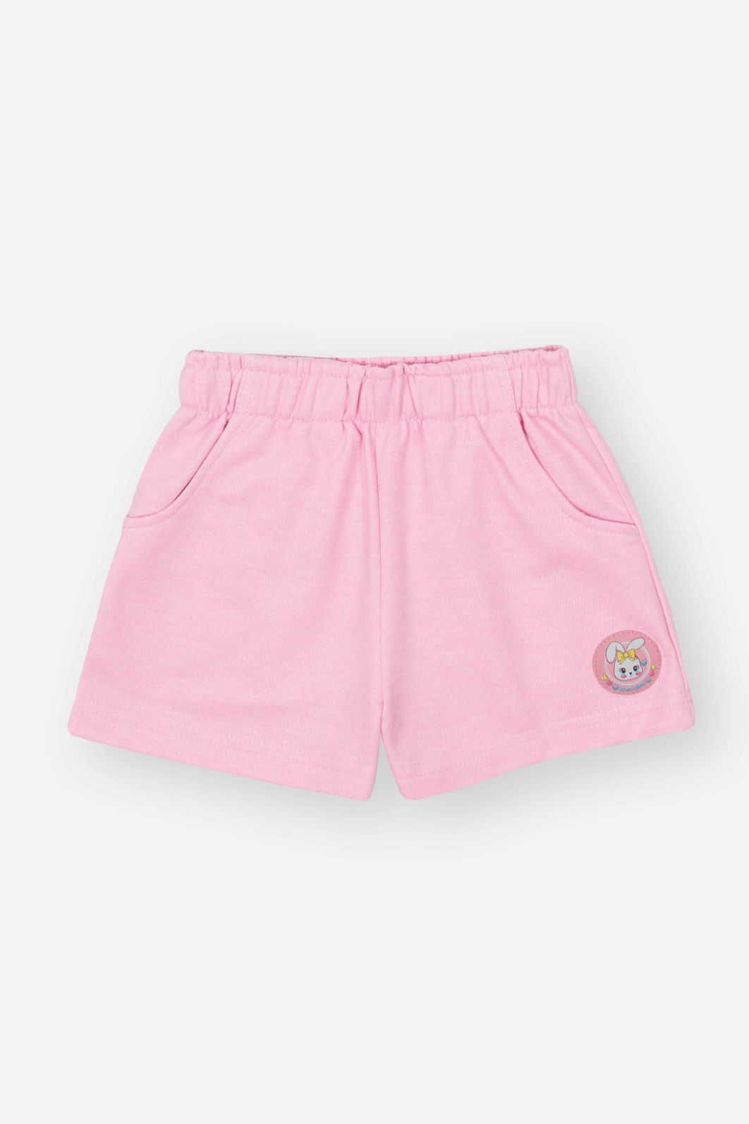 Conjunto Infantil Menina Blusa Dino; Short E Colete Rosa Mundo Cinti