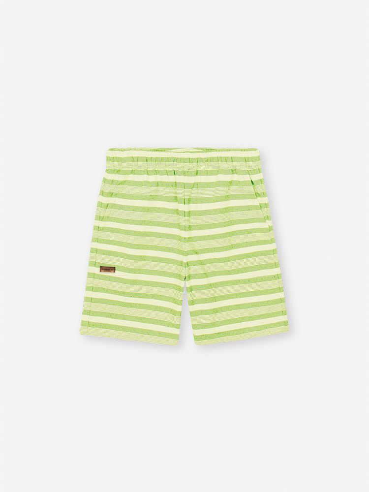 Conjunto Infantil Menino Polo e Bermuda Listrada Flour