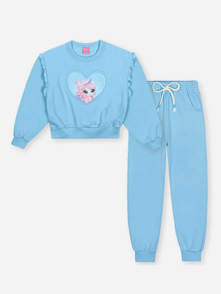 Conjunto Menina Recorte Coração Mundo Cinti Conjunto Menina Recorte Coração Mundo Cinti
