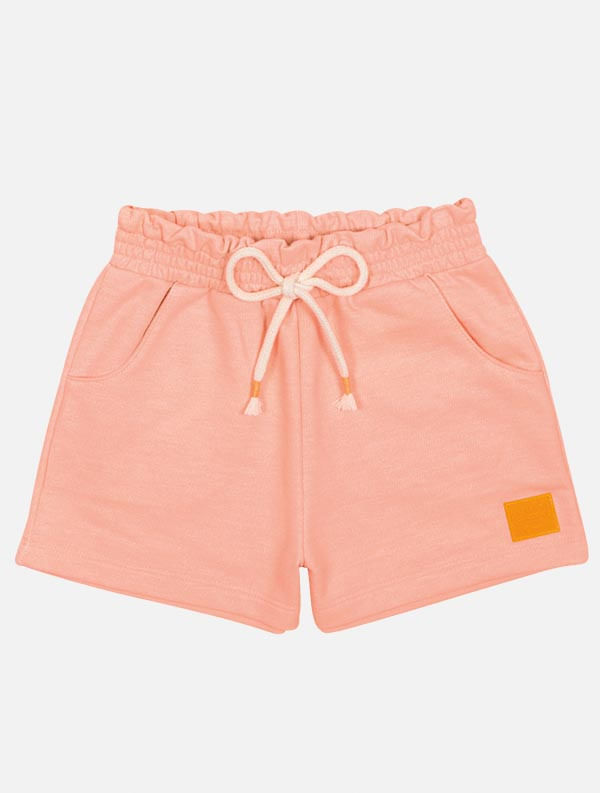 CONJ BLUSA E SHORTS LARANJA NEON/LJ NEON