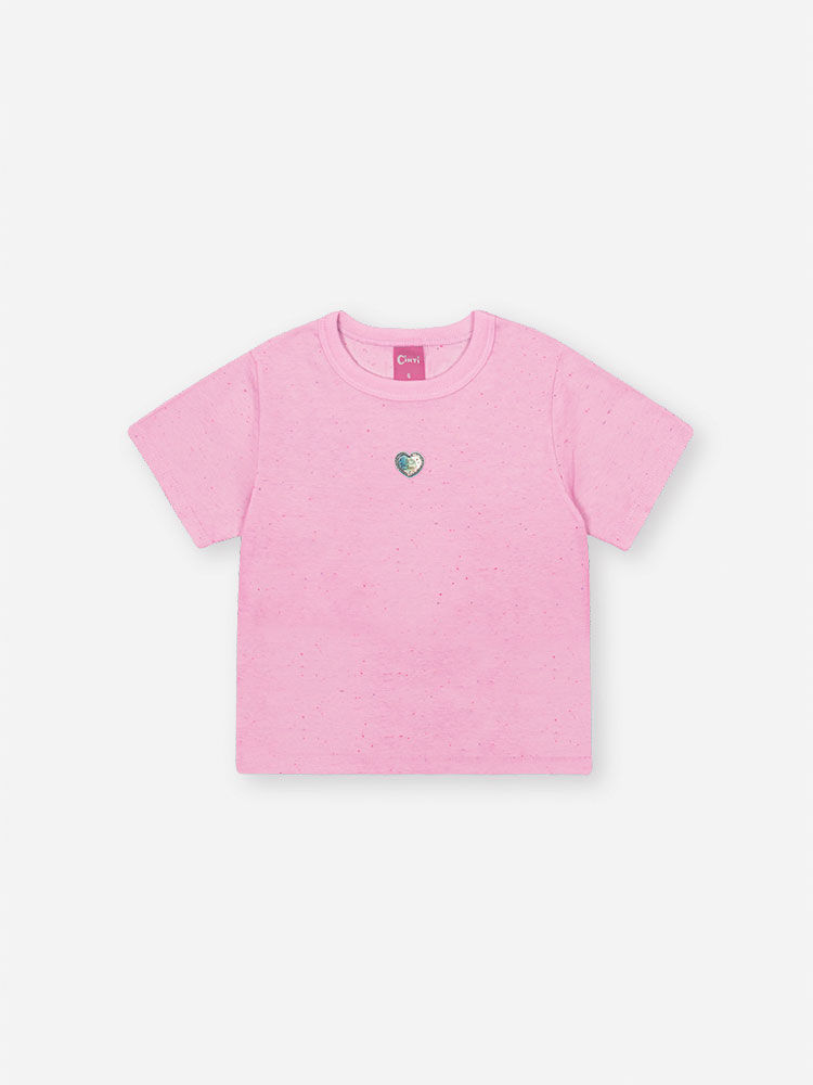 Conjunto Infantil com Blusa e Saia Shorts em Malha Botonê – Look Menina Verão com Algodão ROSA IOGURTE