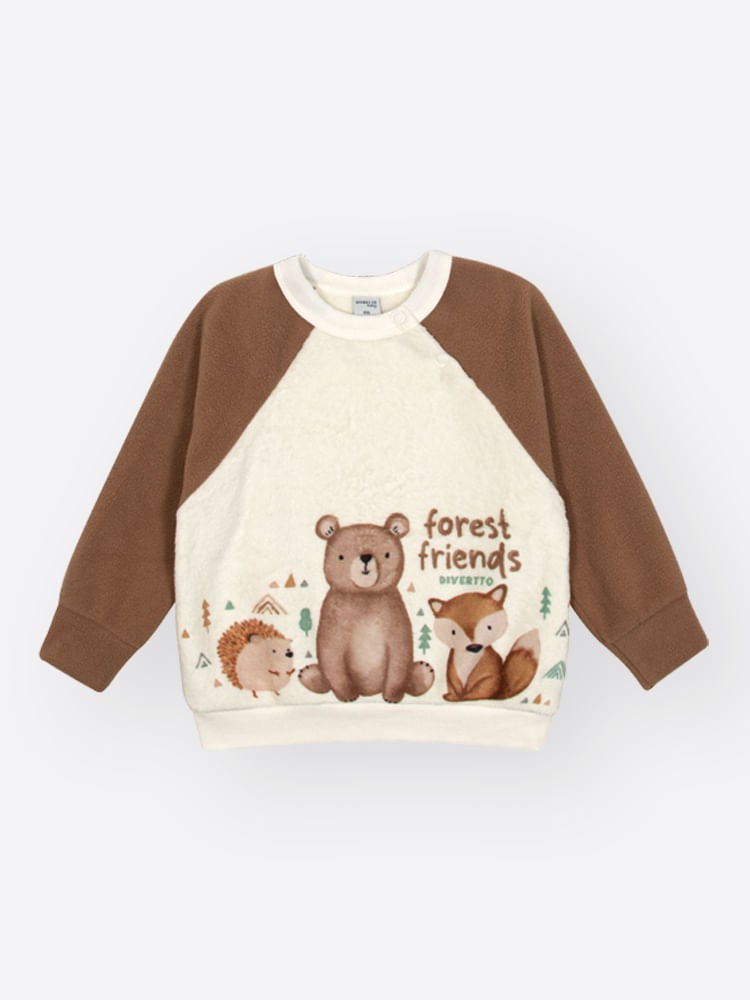 Blusão Bebê Menino Forest Friends Divertto