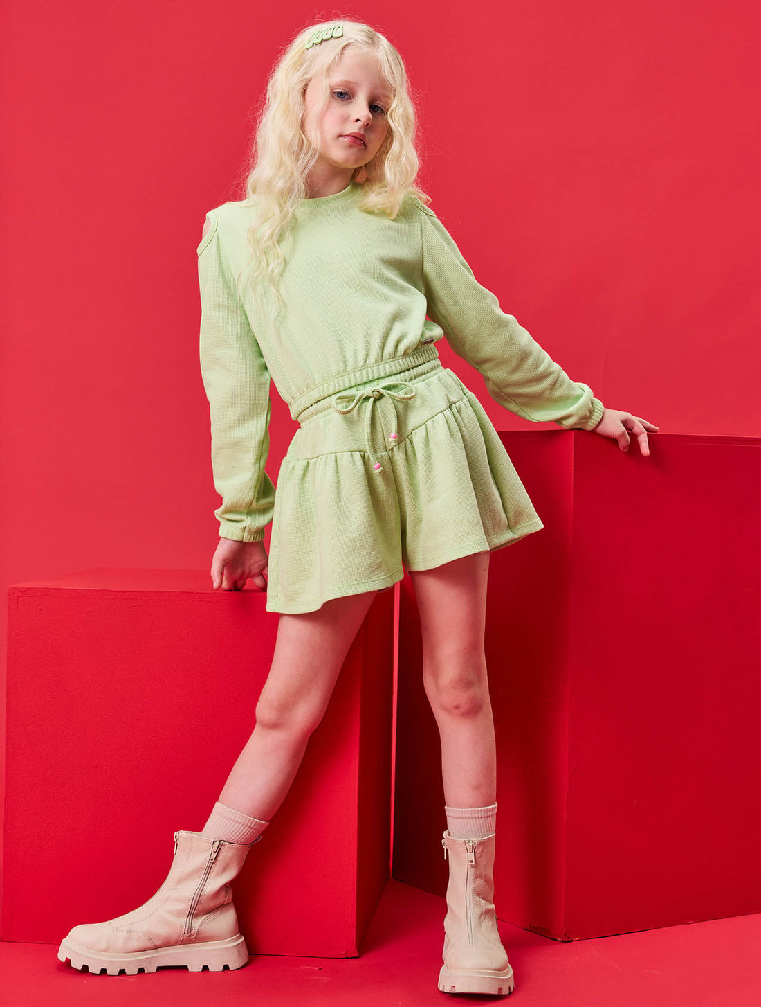 CONJ BLUSA E SHORTS VD PARADISE/VD PARAD